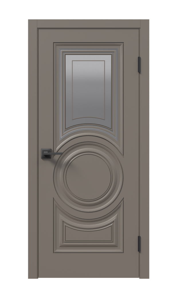 Щитовая дверь Афтора O3 ПВХ остекленная