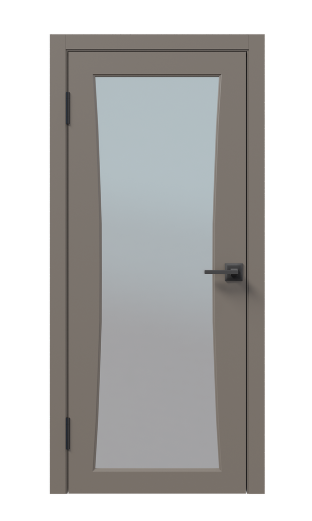 Щитовая дверь Афтора O5 ПВХ остекленная