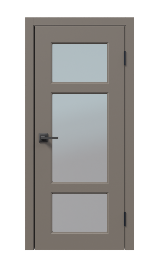 Щитовая дверь Афтора O8 ПВХ остекленная