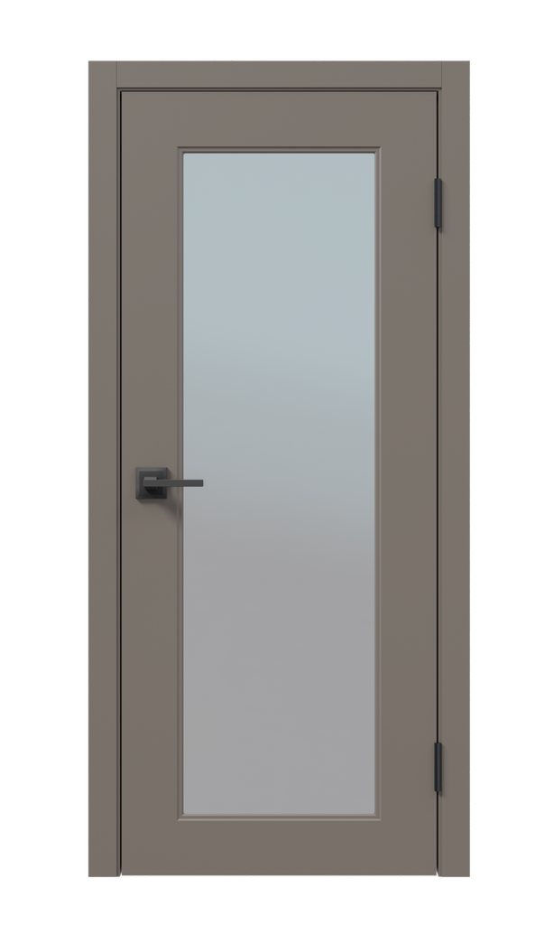 Щитовая дверь Афтора O9 ПВХ остекленная