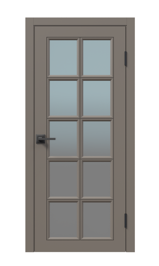 Щитовая дверь Афтора O11 ПВХ остекленная