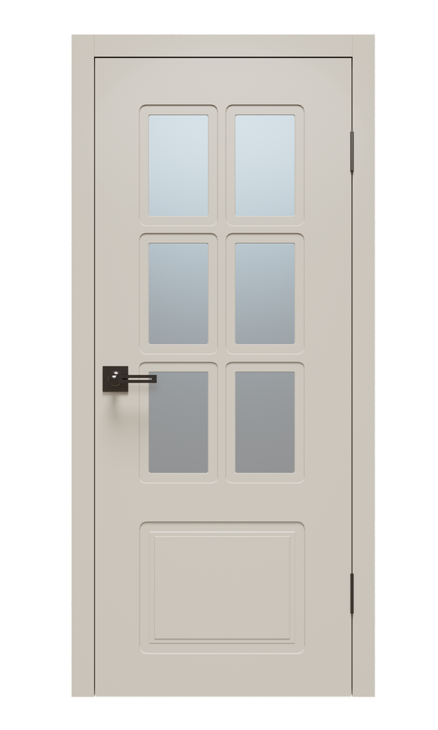 Щитовая дверь Афтора P8 ПВХ остекленная