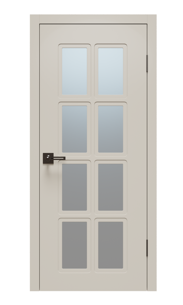 Щитовая дверь Афтора P9 ПВХ остекленная