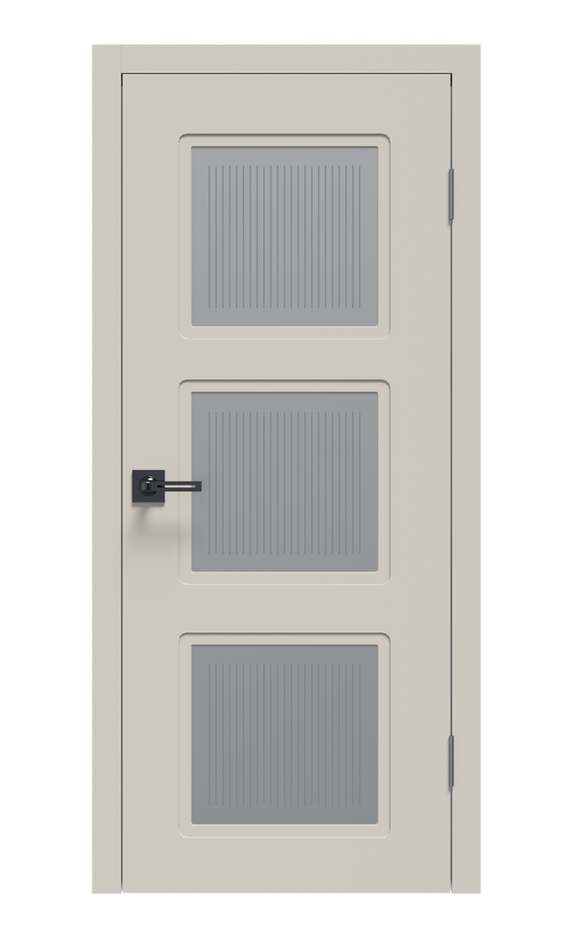 Щитовая дверь Афтора P15 ПВХ остекленная