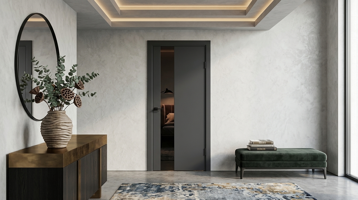 Скрытые двери под покраску