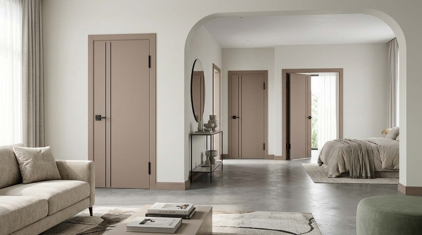 Щитовые двери в интерьере