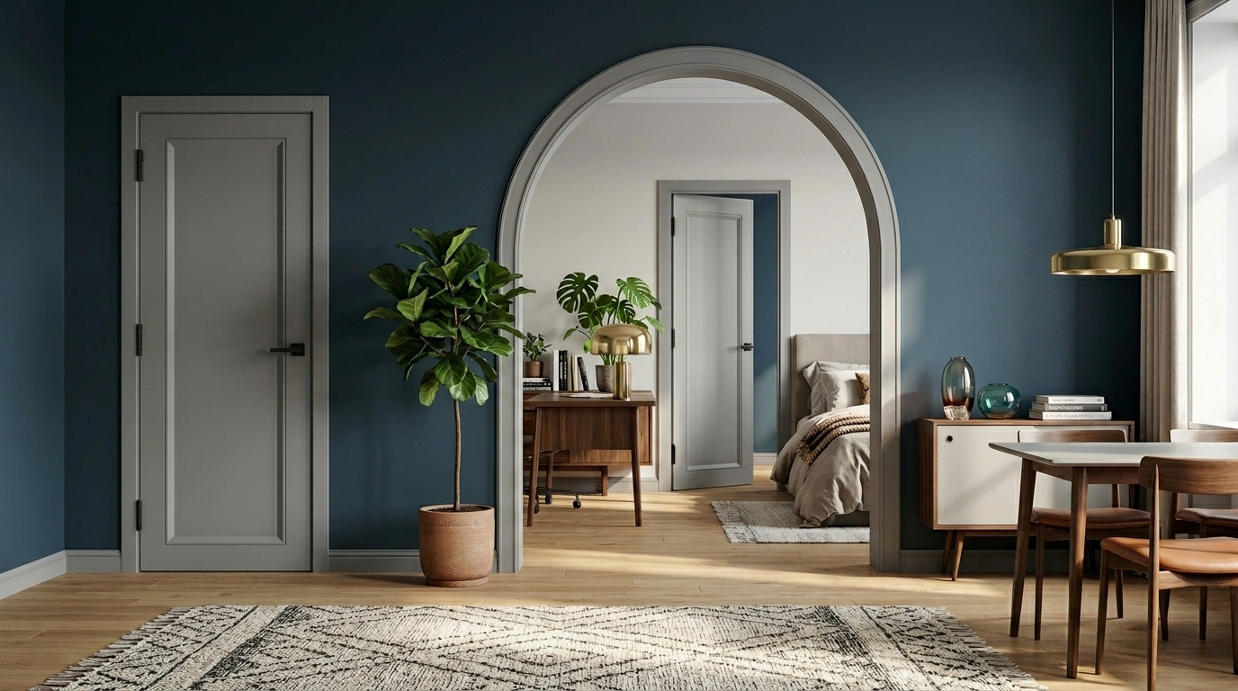 Двери со стеклом для современного интерьера