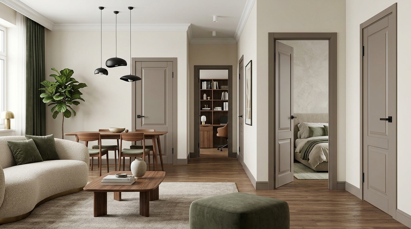 Шумоизоляция межкомнатных дверей