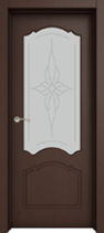Щитовая дверь Афтора K14 остекленная